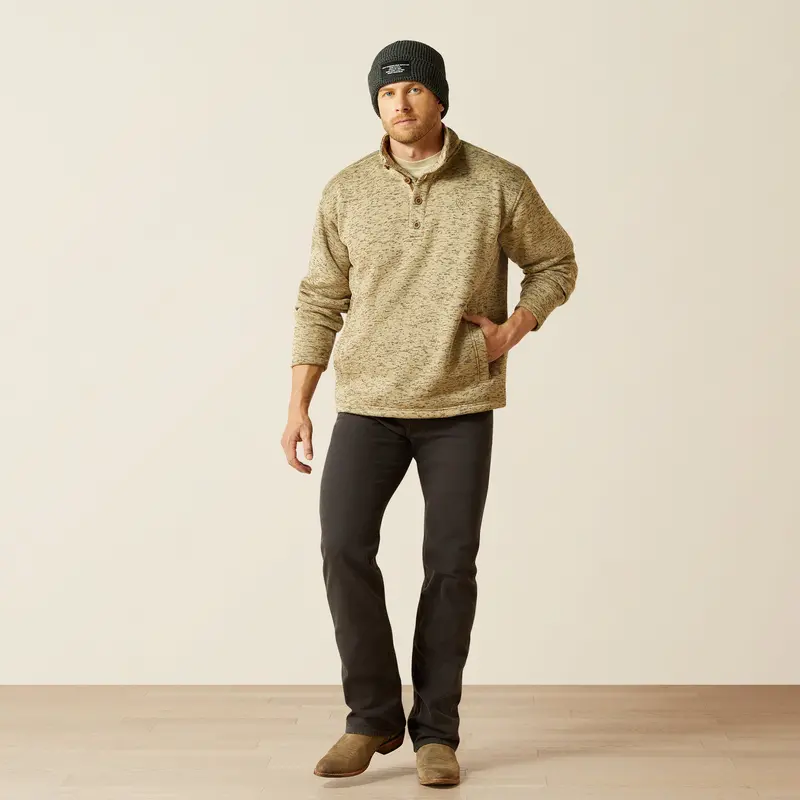 Men's Ariat Caldwell 1/4 Button Sweater - 10062481 1