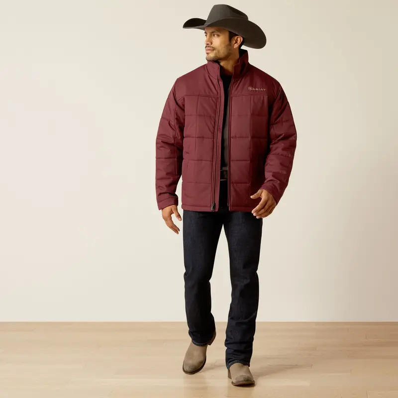 Men's Ariat Crius Windsor Wine Insulated Jacket - 10052868 1