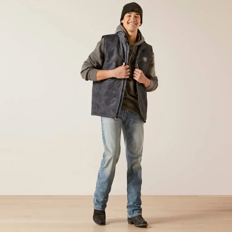 Men's Ariat Ebony Camo Team Logo Insulated Vest - 10046719 1