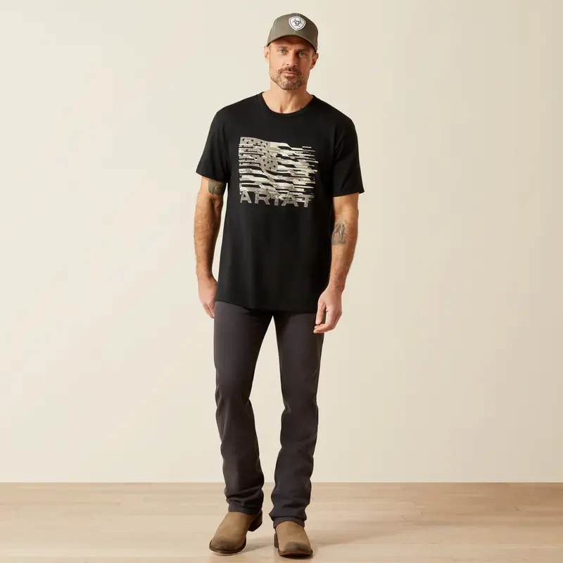 Men's Ariat Freedom Flag T-Shirt - 10065892 1
