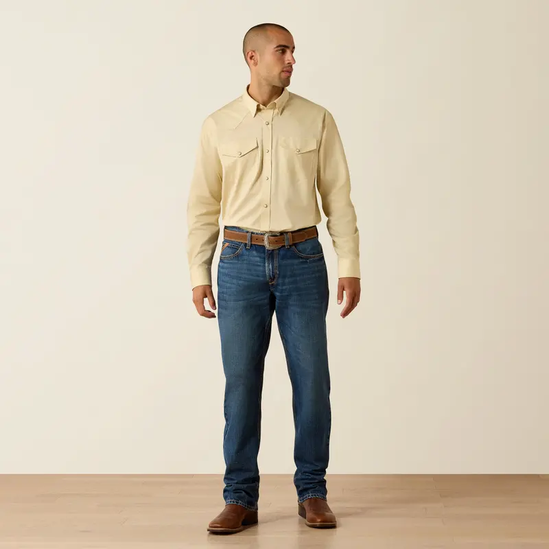Men's Ariat Lightweight Twill Classic Fit Snap Shirt - 10071235 1
