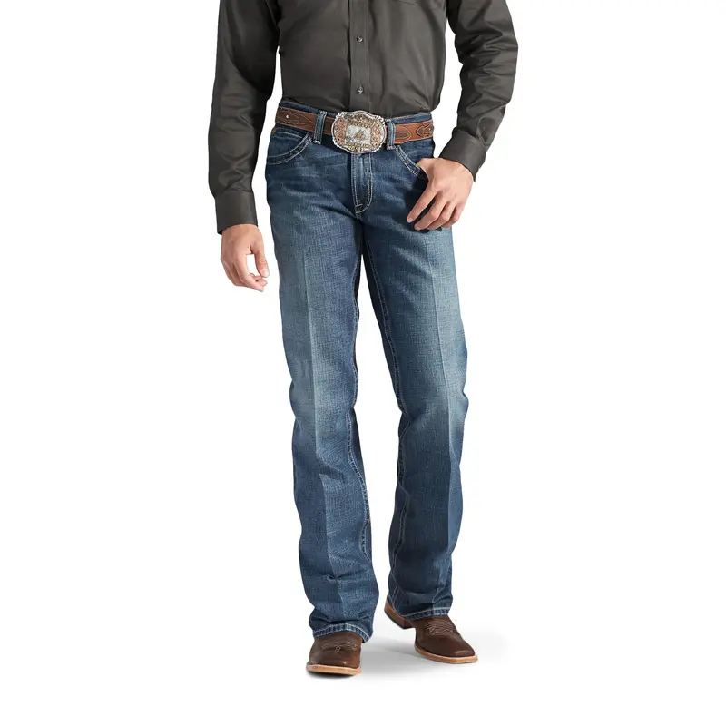 Mens Ariat M4 Low Rise Boundary Boot Cut Jean - 10012136 1