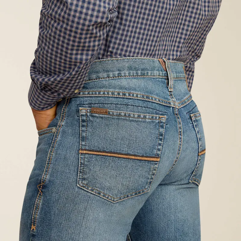 Men's Ariat M5 Straight Stretch Pro Series Ray Hamilton Straight Jean - 10045391 6