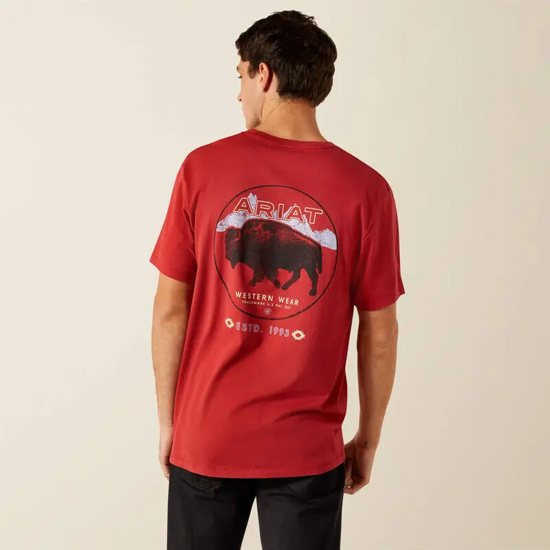 Men's Ariat Patriot Buffalo Coin T-Shirt - 10062419 1