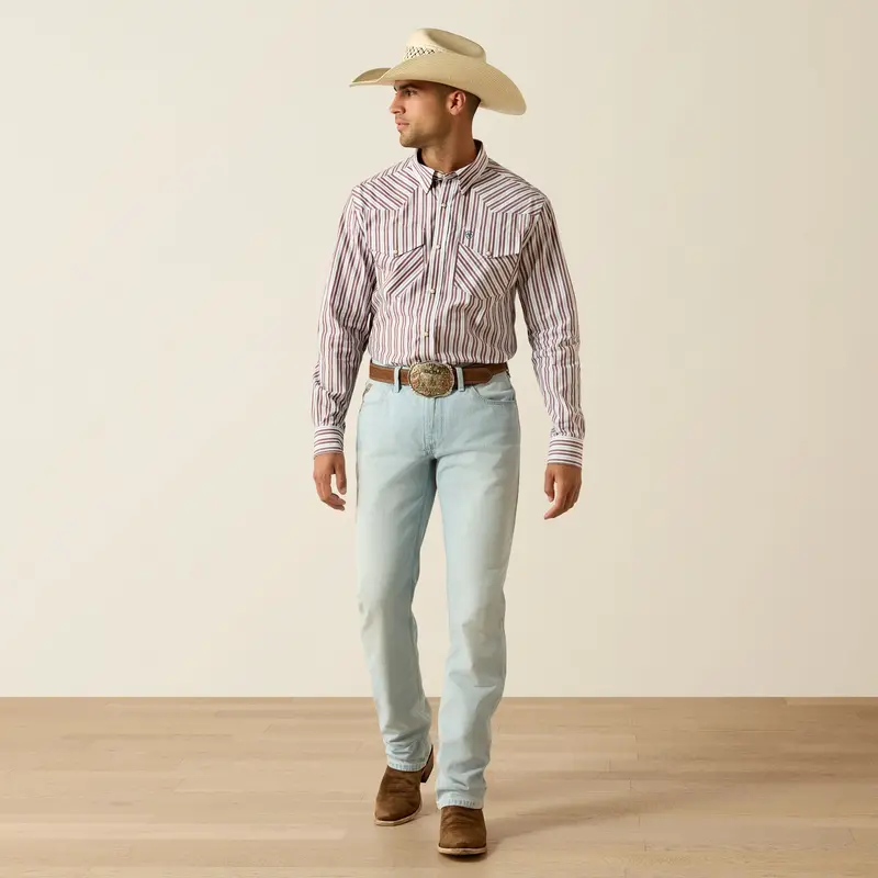 Men's Ariat Pro Series Trae Fitted Snap Shirt - 10071033 1