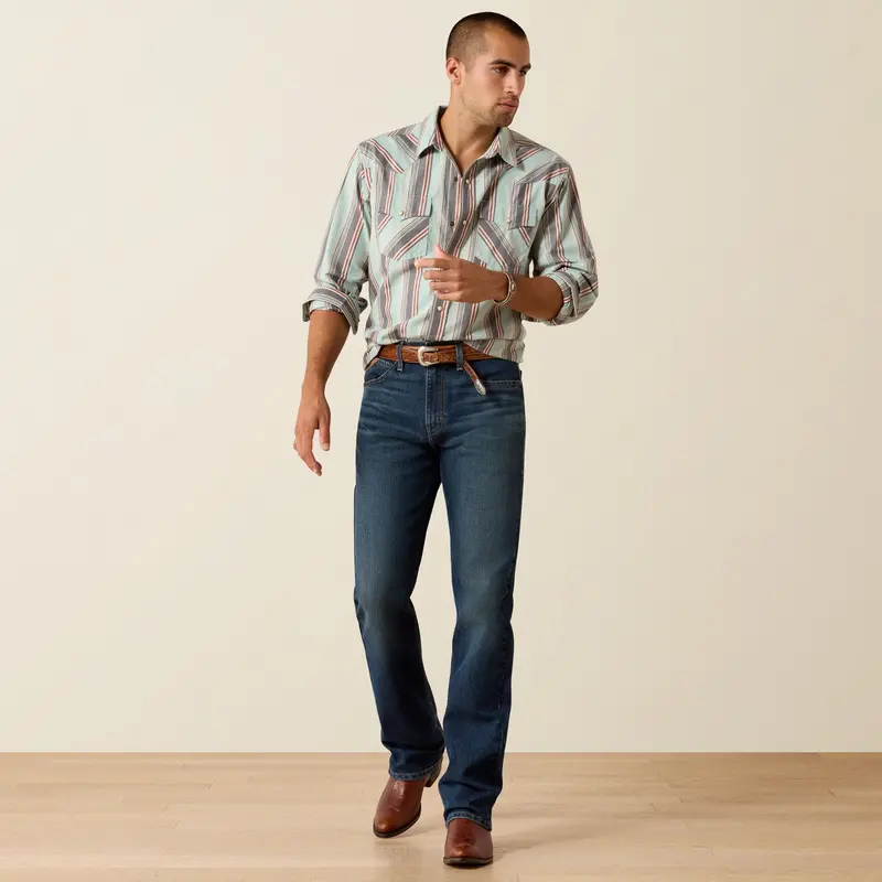 Men's Ariat Retro Hesperus Fitted Snap Shirt - 10071089 1