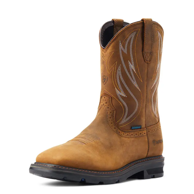 Men's Ariat Sierra Shock Shield Waterproof Soft Toe Work Boot - 10044545 1