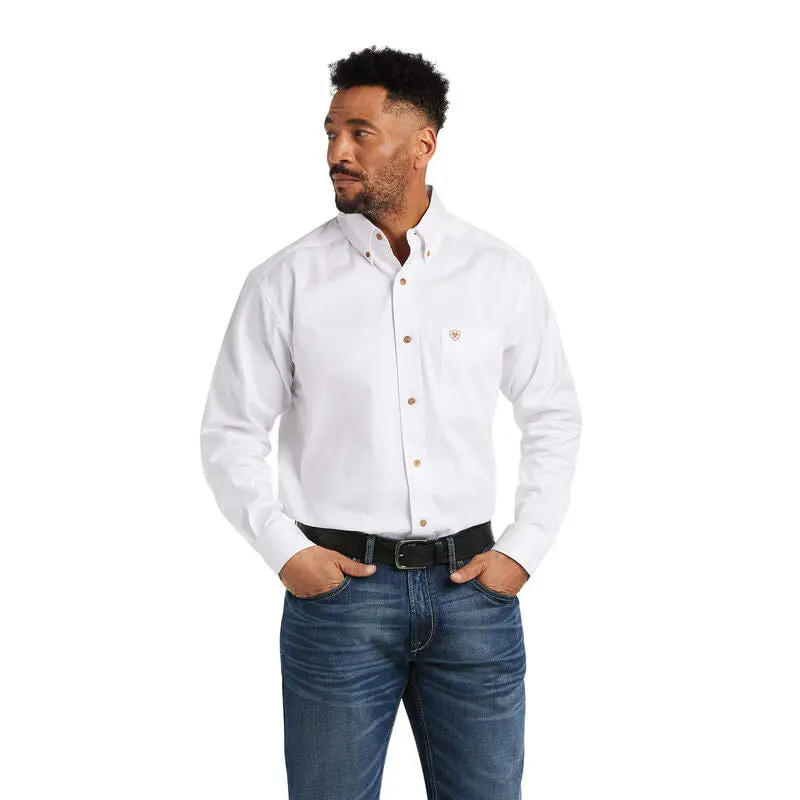 Men's Ariat Solid Twill Classic Fit Shirt - 10000502/10000503 1