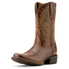 Men's Ariat Sport Narrow Cutter Dark Tan Western Boot - 10063959 1