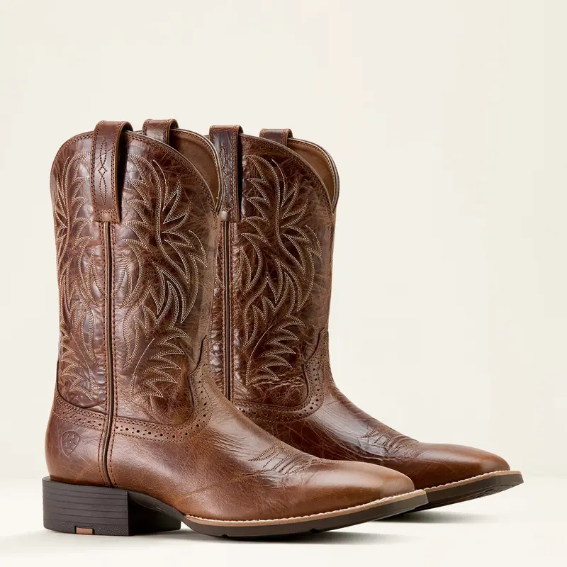 Men's Ariat Sport Western Wide Square Toe Cowboy Boot - 10063836 1