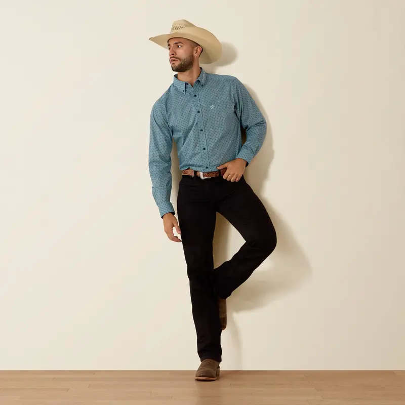 Men's Ariat Team Jansen Fitted Shirt - 10071018 1
