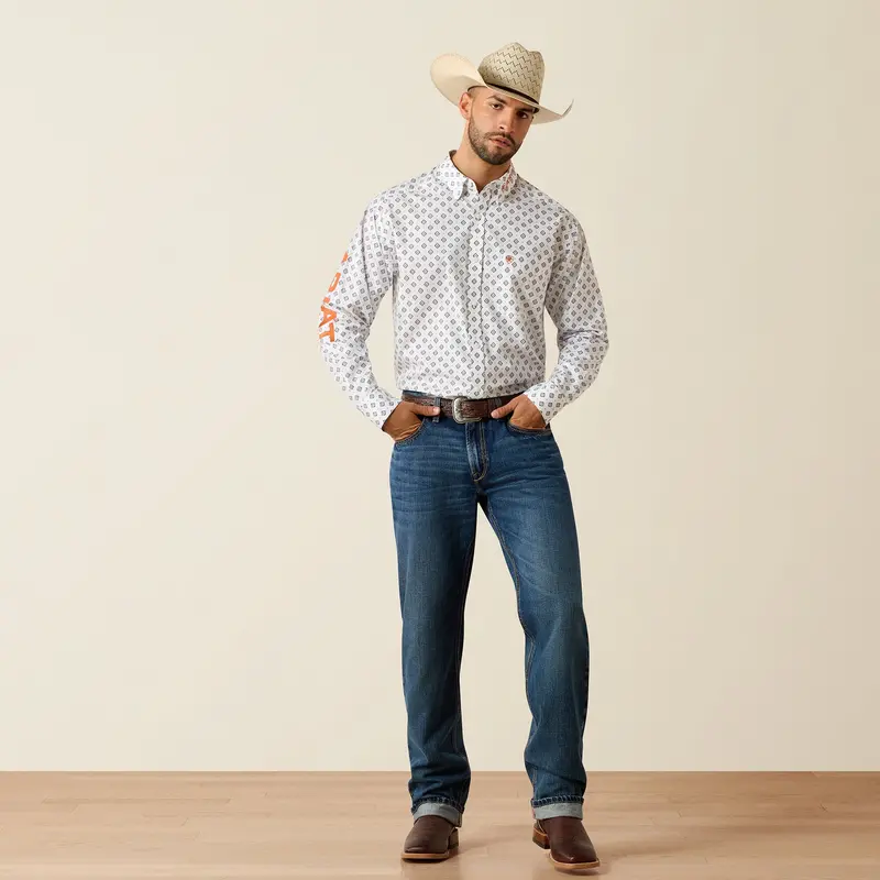 Men's Ariat Team Jericho Classic Fit Shirt - 10071718 1