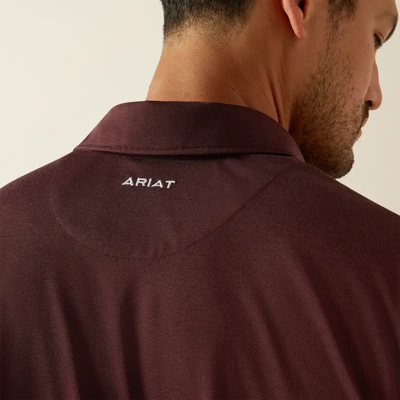 Men's Ariat Team Logo Malbec Polo - 10058736 4