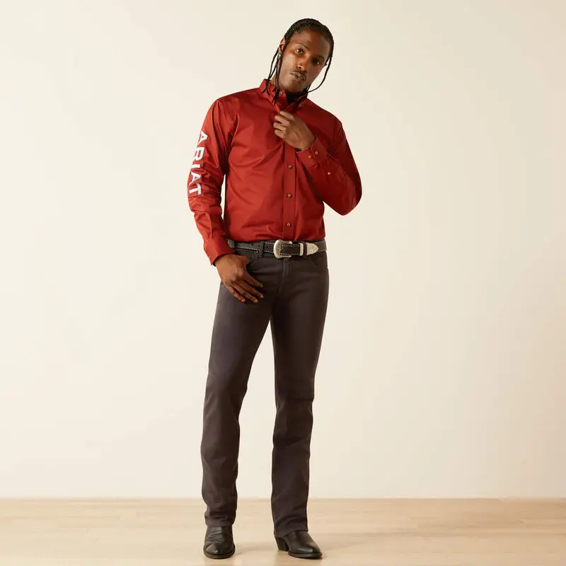 Men's Ariat Team Logo Twill Classic Fit Shirt - 10055288 1