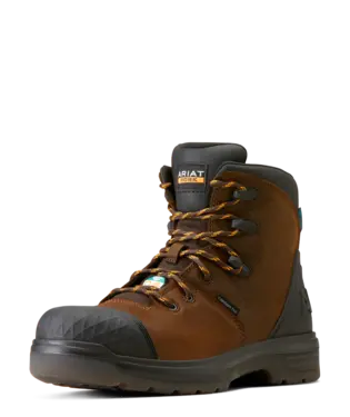 Men's Ariat Turbo Outlaw 6" Lace Up Waterproof Carbon Toe Work Boot - 10045417 1
