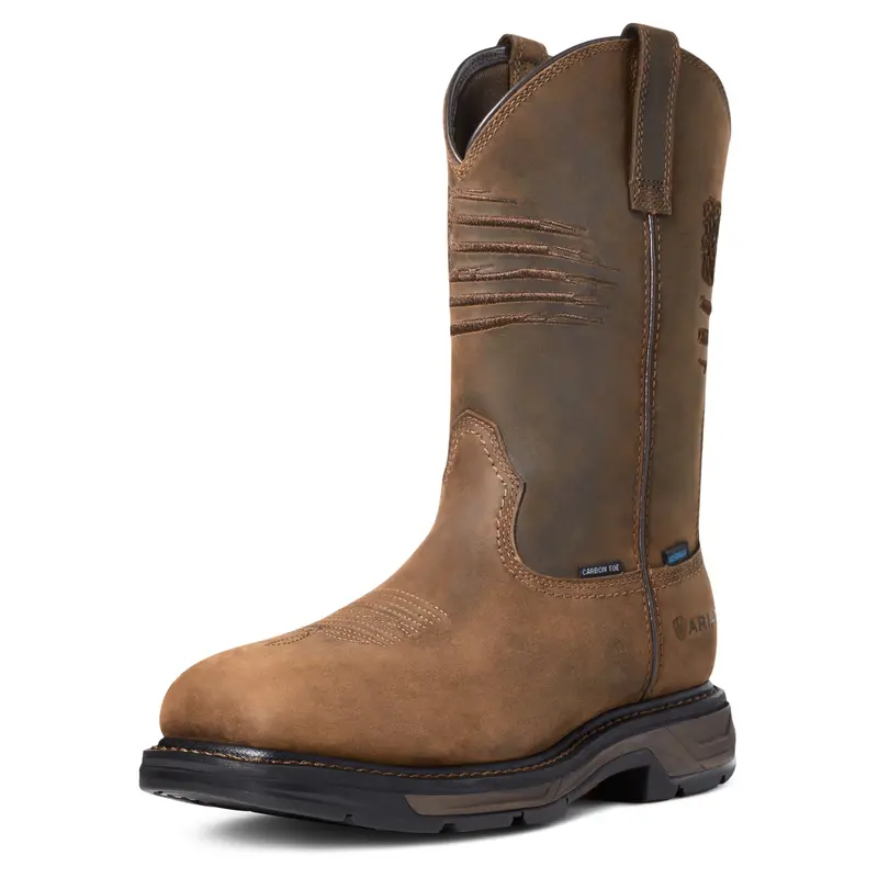 Men's Ariat Work Hog Patriot Waterproof/Carbon Toe - 10036002 1