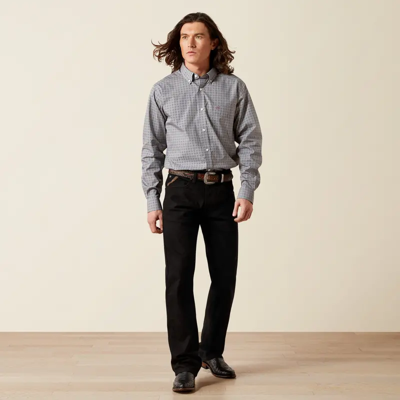 Men's Ariat Wrinkle Free Anderson Fitted Shirt - 10065776 1