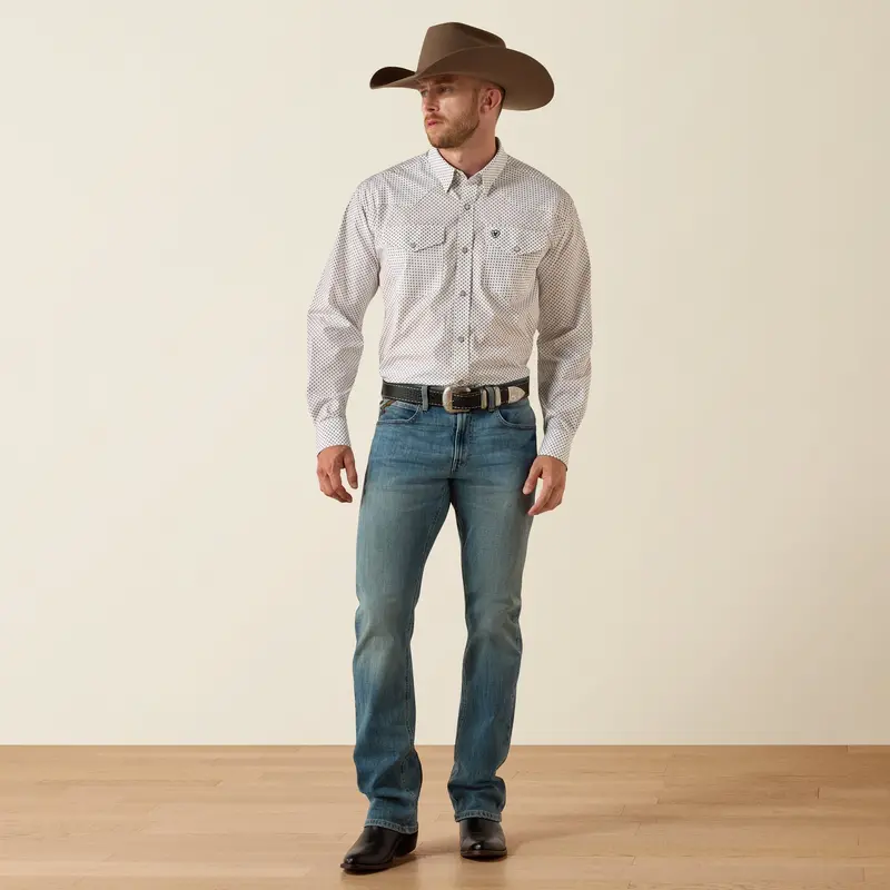 Men's Ariat Wrinkle Free Anthony Classic Fit Snap Shirt - 10071021 1