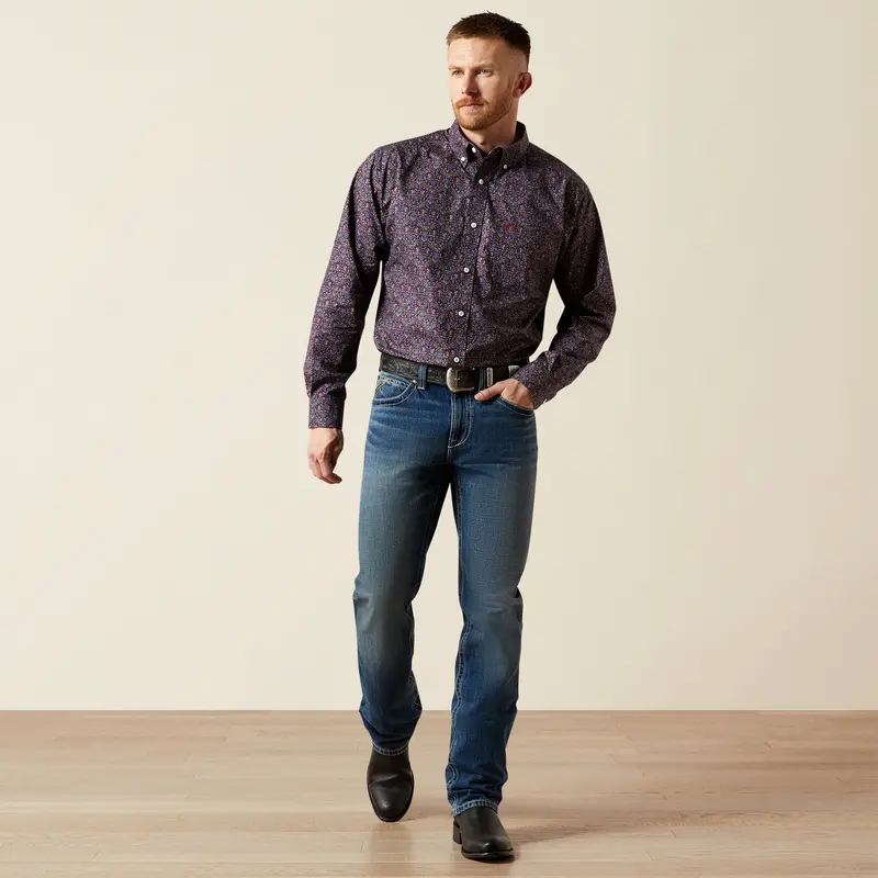 Men's Ariat Wrinkle Free Brendan Classic Fit Shirt - 10065805 1