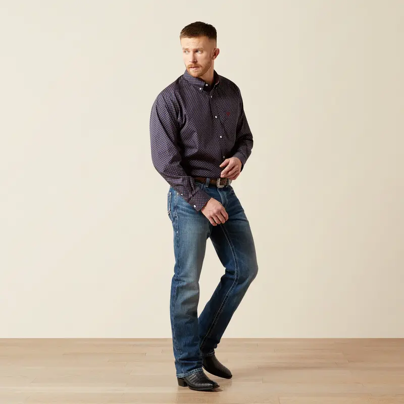 Men's Ariat Wrinkle Free Briggs Classic Fit Shirt - 10065808 1