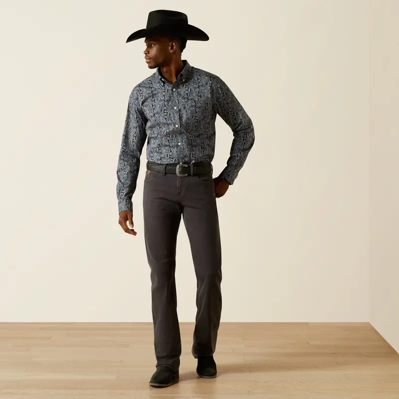 Men's Ariat Wrinkle Free Dex Fitted Shirt - 10062200 - Final Sale 1