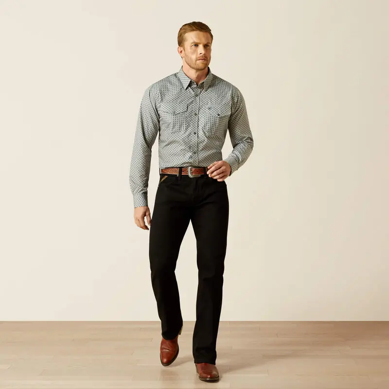 Men's Ariat Wrinkle Free Edward Fitted Shirt - 10062358 1