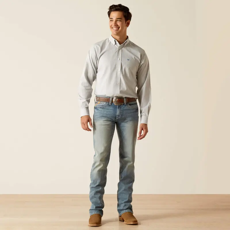 Men's Ariat Wrinkle Free Kaeden Fitted Shirt - 10051240 1