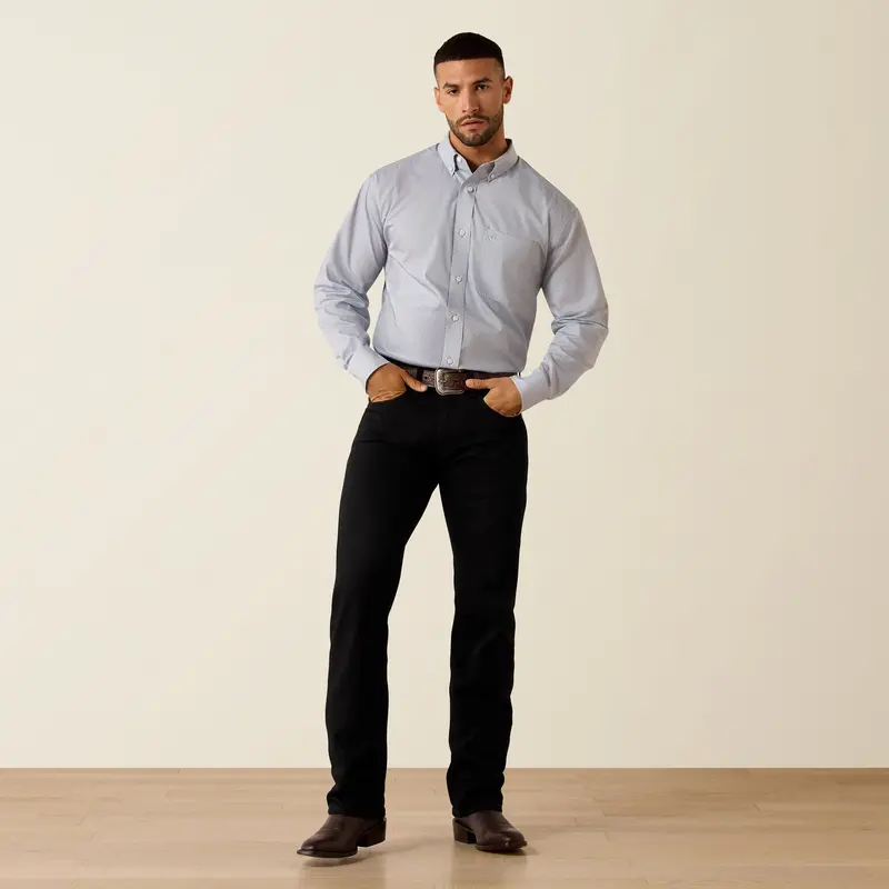 Men's Ariat Wrinkle Free Leandro Classic Fit Shirt - 10071749 1