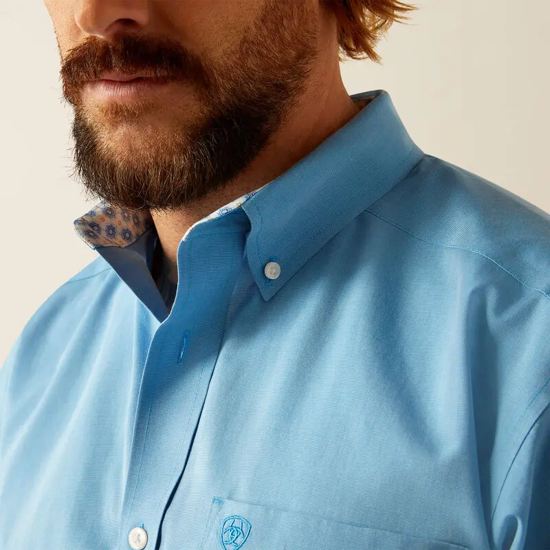 Men's Ariat Wrinkle Free Solid Classic Fit Shirt - 10055278 4