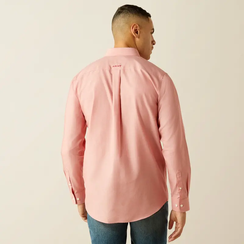 Men's Ariat Wrinkle Free Solid Fitted Shirt - 10059156 3