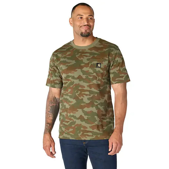 Men's Carhartt Irvine Relaxed Camo T-Shirt - 107298 1