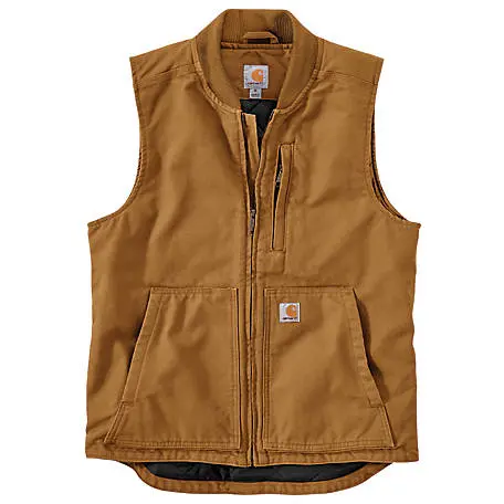 Men's Carhartt Loose Fit Washed Duck Insulated Rib Collar Vest - 104395 1