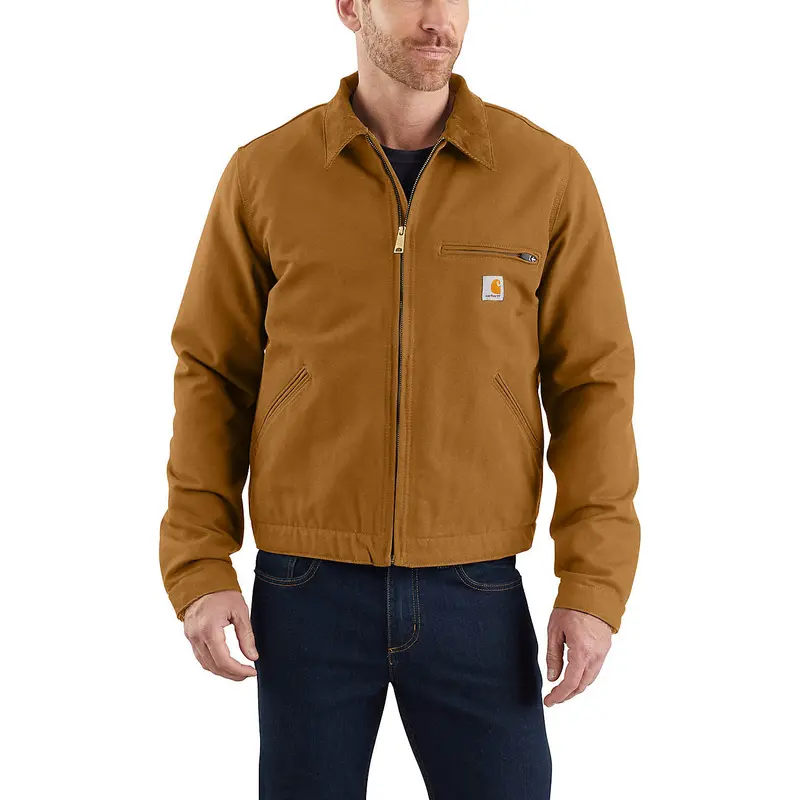 Men's Carhartt Relaxed Fit Duck Blanket-Lined Detroit Jacket - 103828 1
