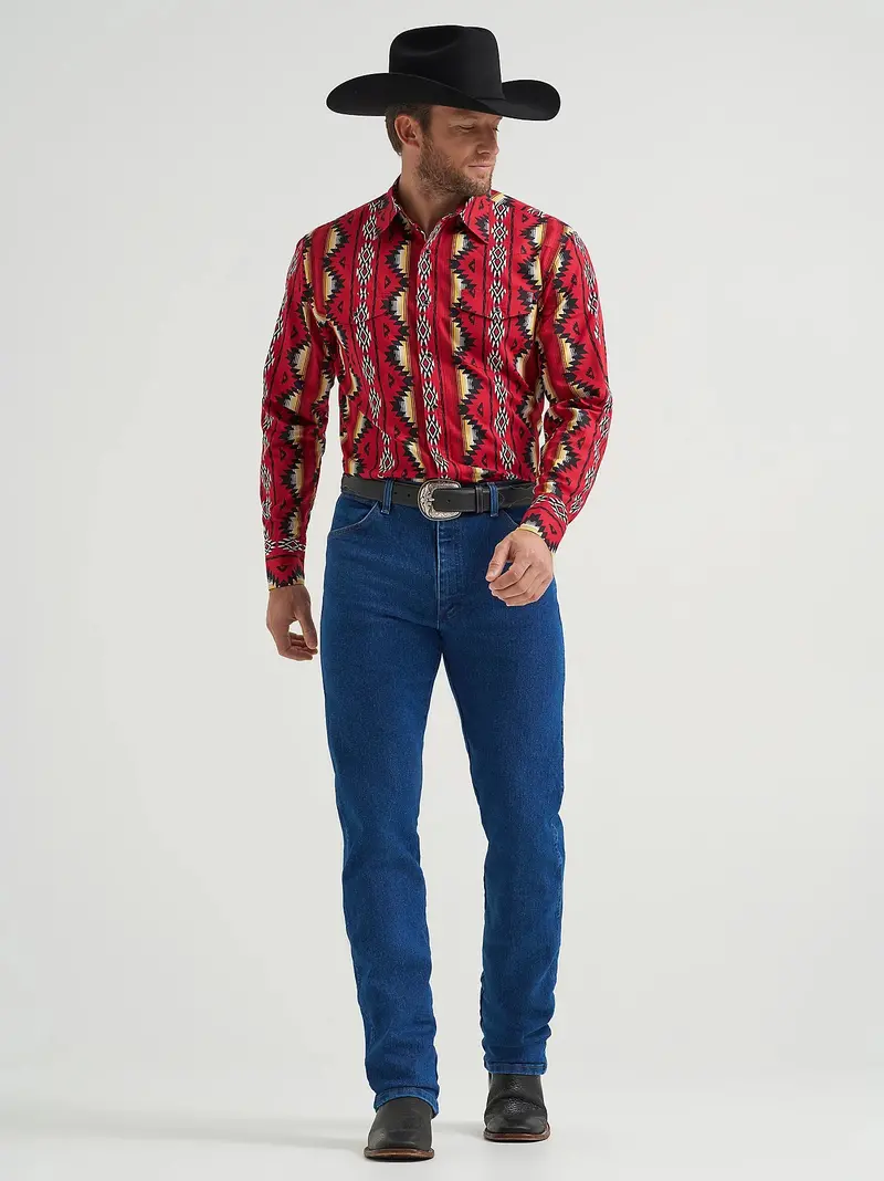 Men's Checotah® Long Sleeve Western Snap Printed Shirt - 112369430 1