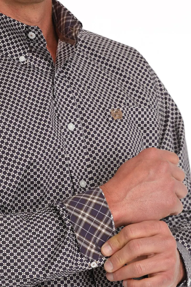 Men's Cinc Floral Print Button-Down Shirt - Mtw1105878 1