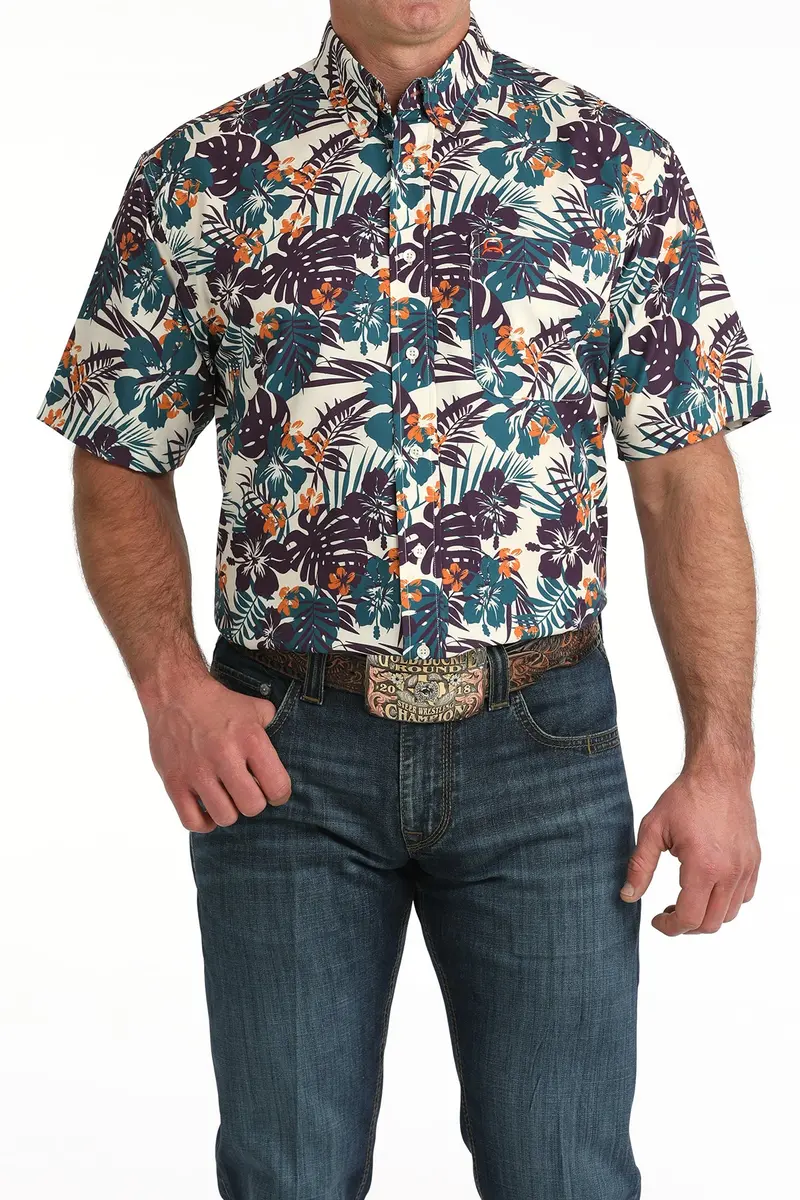 Men’S Cinch Arenaflex Button-Down Western Shirt - Mtw1704163 1
