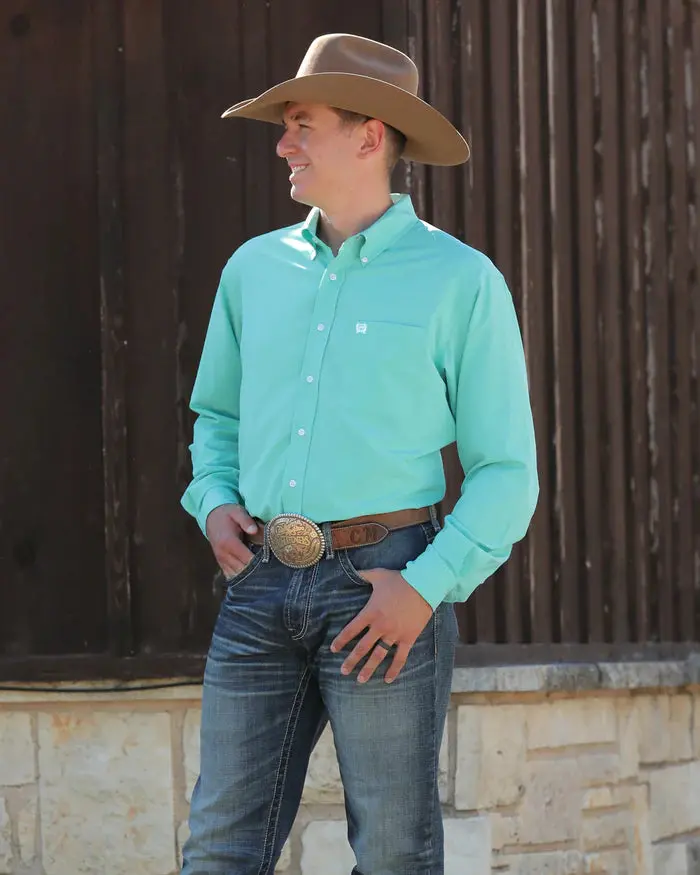 Men’S Cinch Arenaflex® Button-Down Western Shirt - Mtw1862014 1