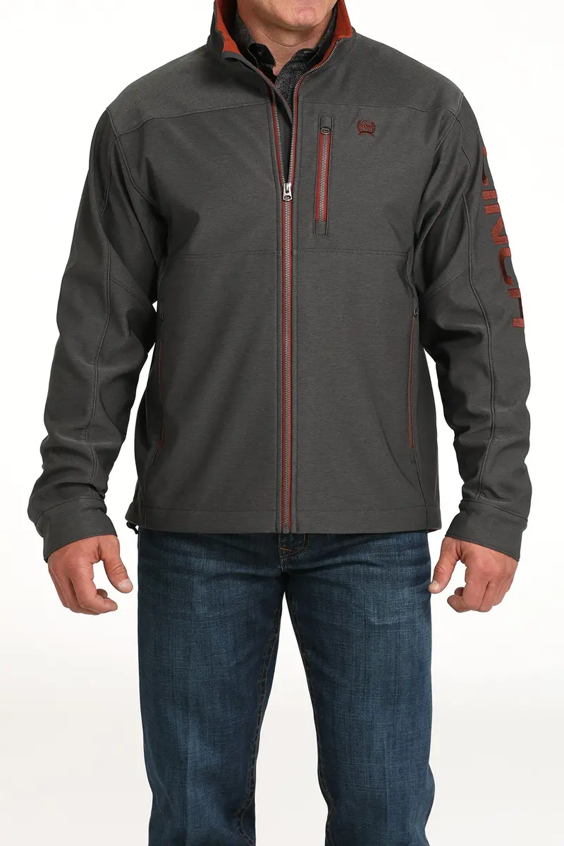 Men's Cinch Charcoal Concealed Carry Bonded Jacket - Mwj1583010 1