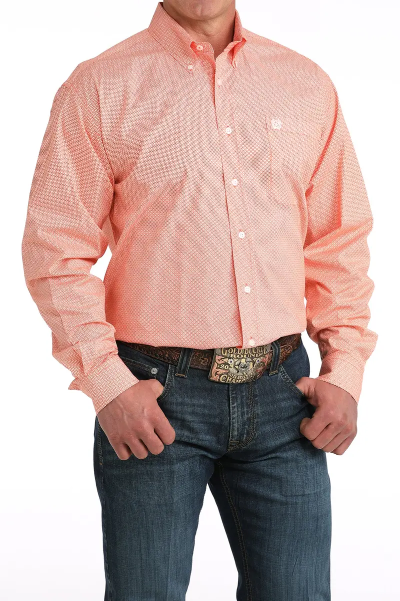 Men's Cinch Classic Fit Button-Down Western Shirt - Mtw1106058 1