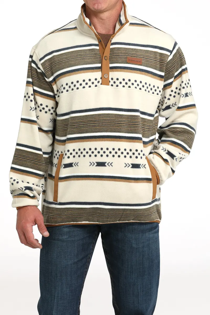 Men's Cinch Cream Polar Fleece - Mwk1514026 1