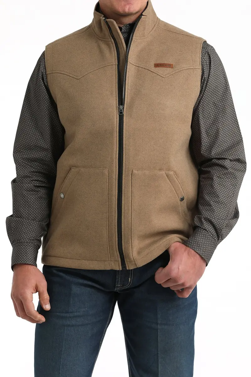 Men's Cinch Khaki Vest - Mwv1934002 1
