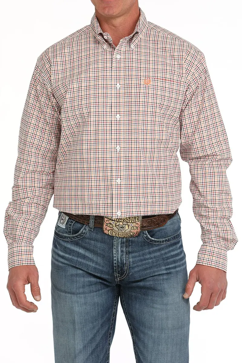 Men's Cinch Plaid Button-Down Western Shirt -  Mtw1105874 1