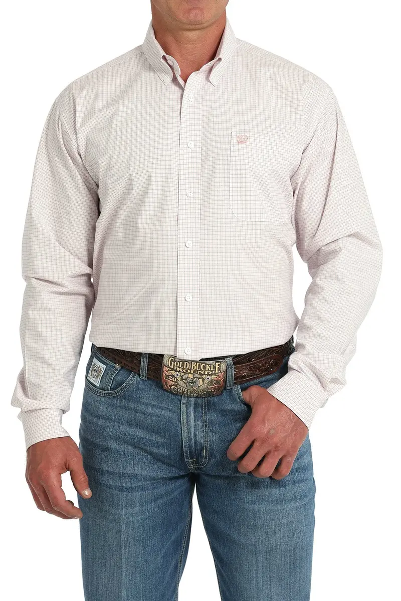 Men's Cinch Plaid Button-Down Western Shirt - Mtw1105912 1