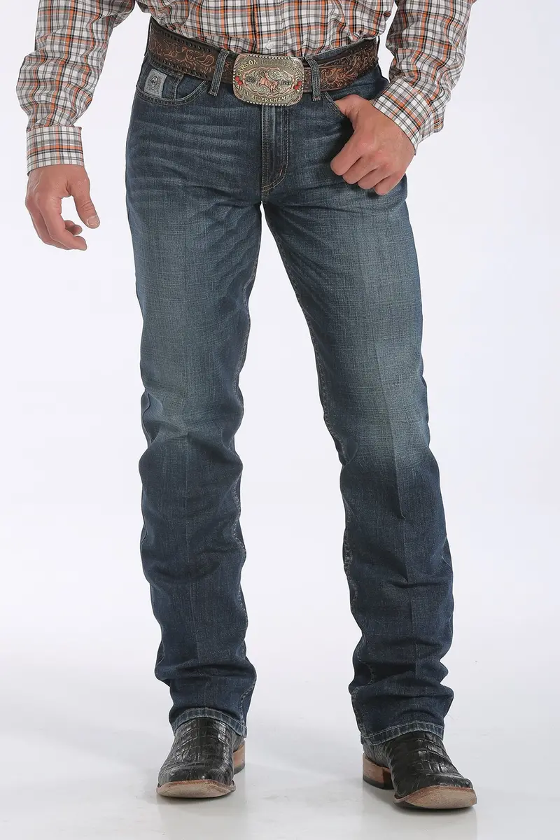 Men's Cinch Silver Label Dark Stonewash - Mb98034006 1