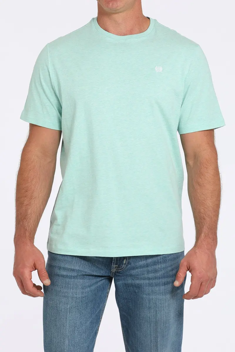 Men's Cinch Solid Turquoise Tee - Mtk1650004 1