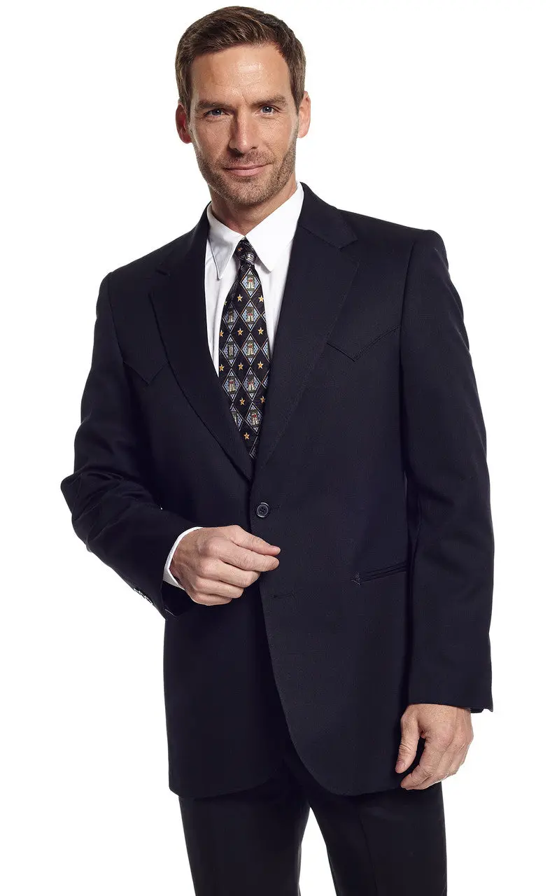 Men's Circle S Abilene Black Sport Coat - Cc1929 1