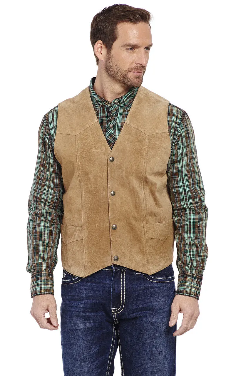 Men's Cripple Creek Suede Leather Vest - Ml3061 1