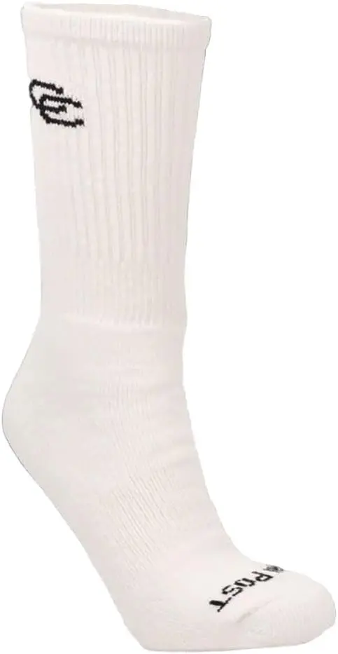 Men's Dan Post Cowboy Certified White Crew Socks 1