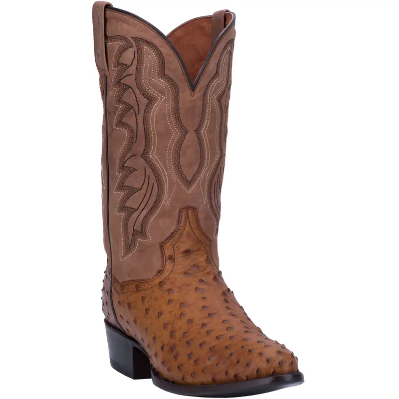 Men's Dan Post Tempe Full Quill Ostrich R-Toe - Dp2323 1
