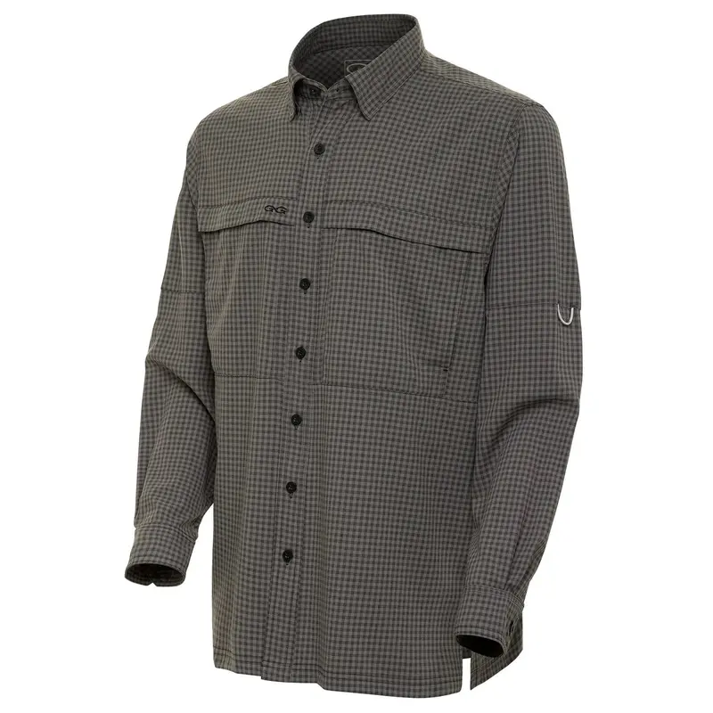 Men's Gameguard Gunmetal Tekcheck Long Sleeve Shirt 1